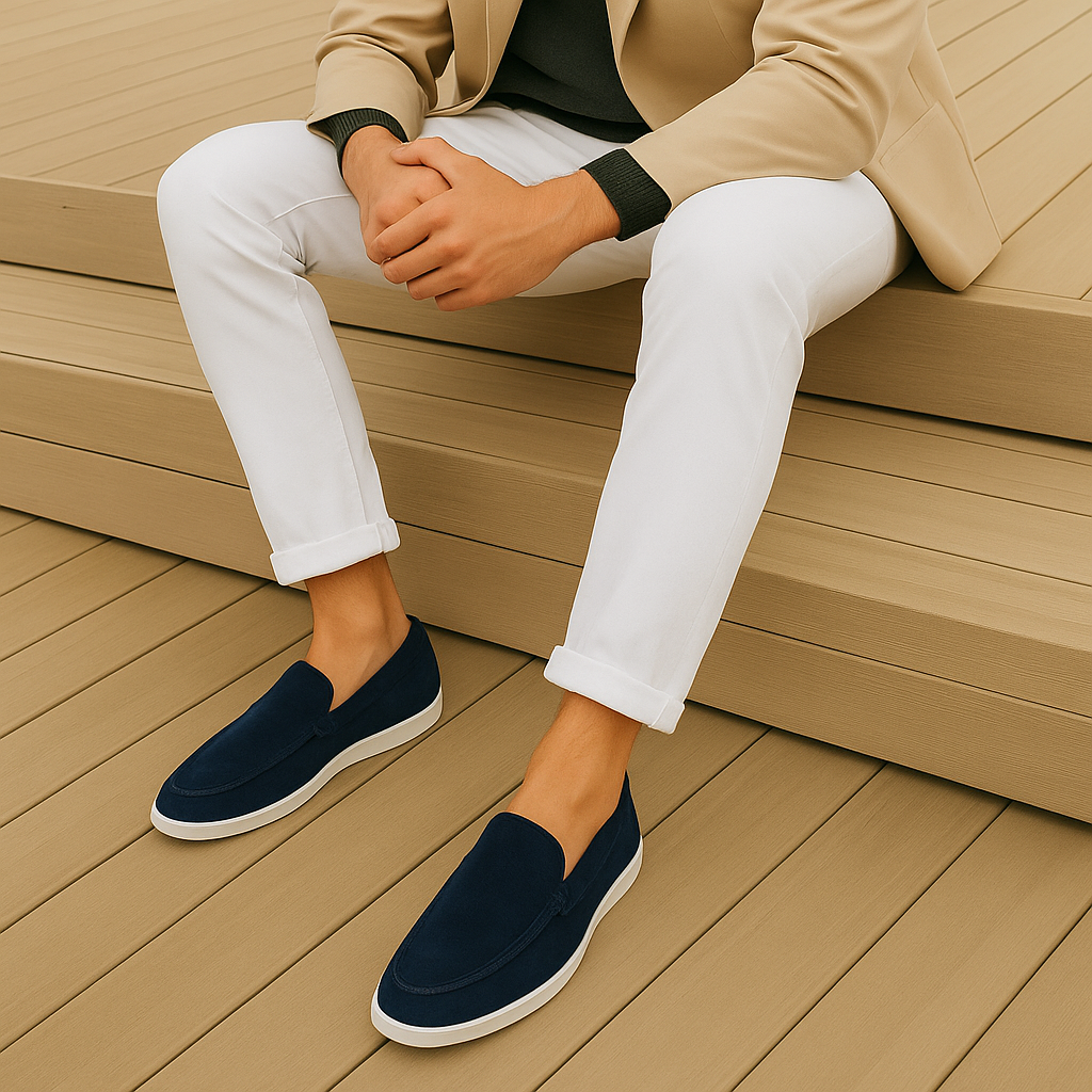 Elegante Wildleder Slipper