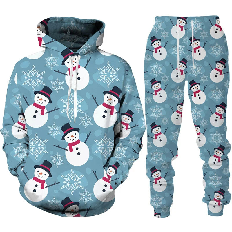 Zweiteiliges Weihnachts-Winter-Set für Herren