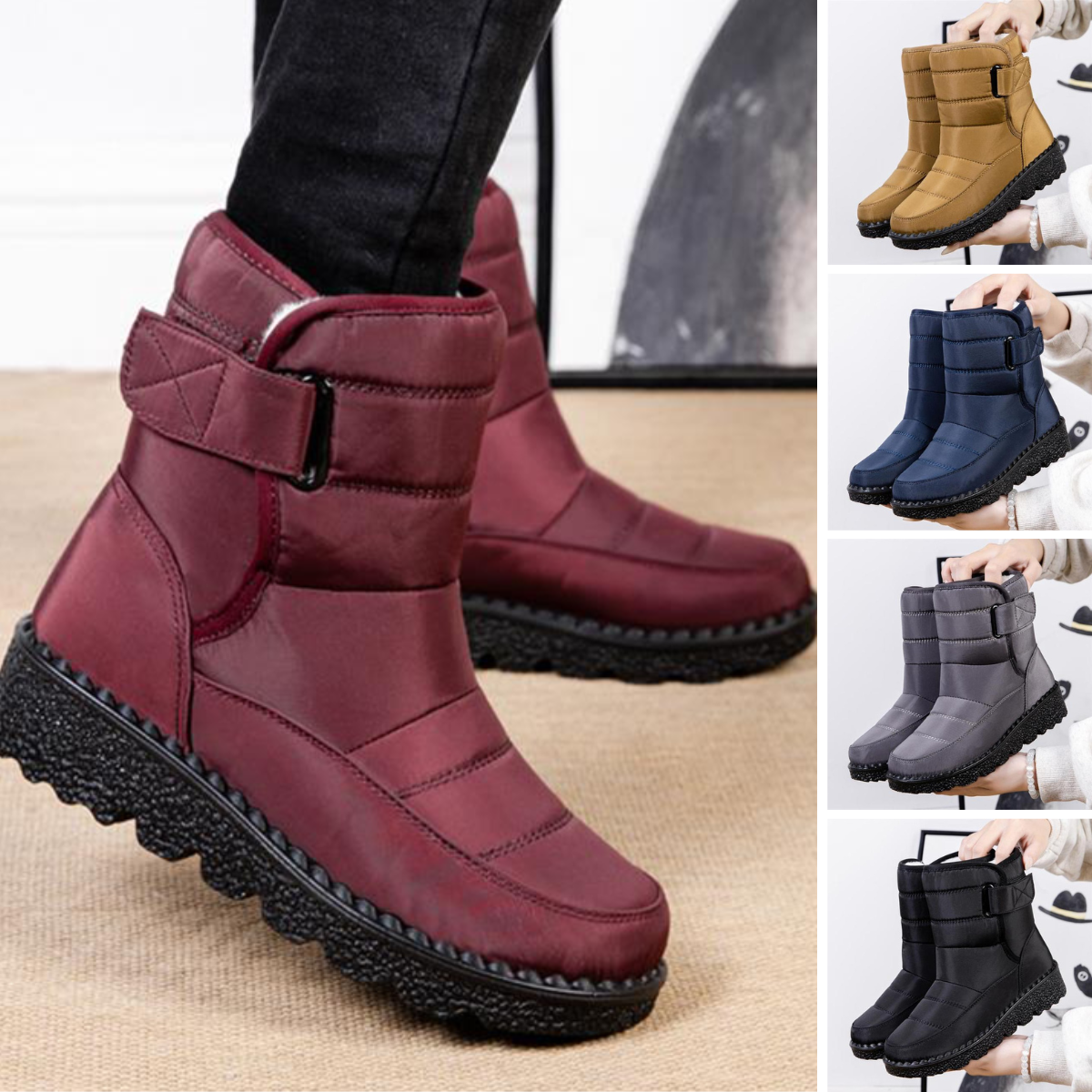 Warme Winterstiefel mit Wasserdichtem, Rutschfestem Design für Damen | Perfekt für legere Tage