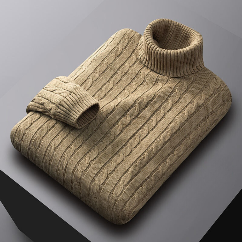 Warmer Rollkragenpullover für Männer