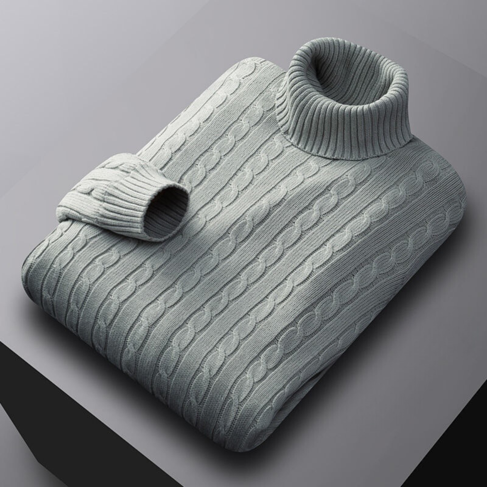 Warmer Rollkragenpullover für Männer