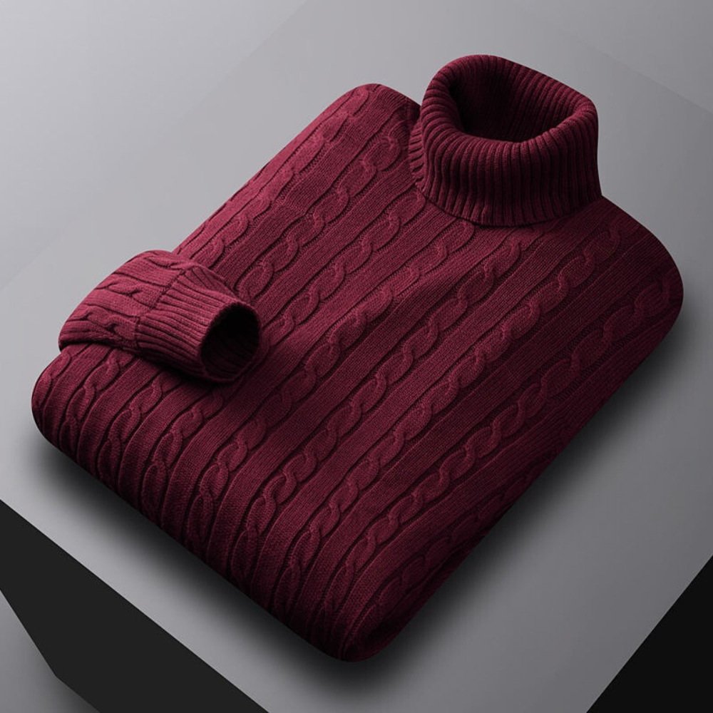 Warmer Rollkragenpullover für Männer