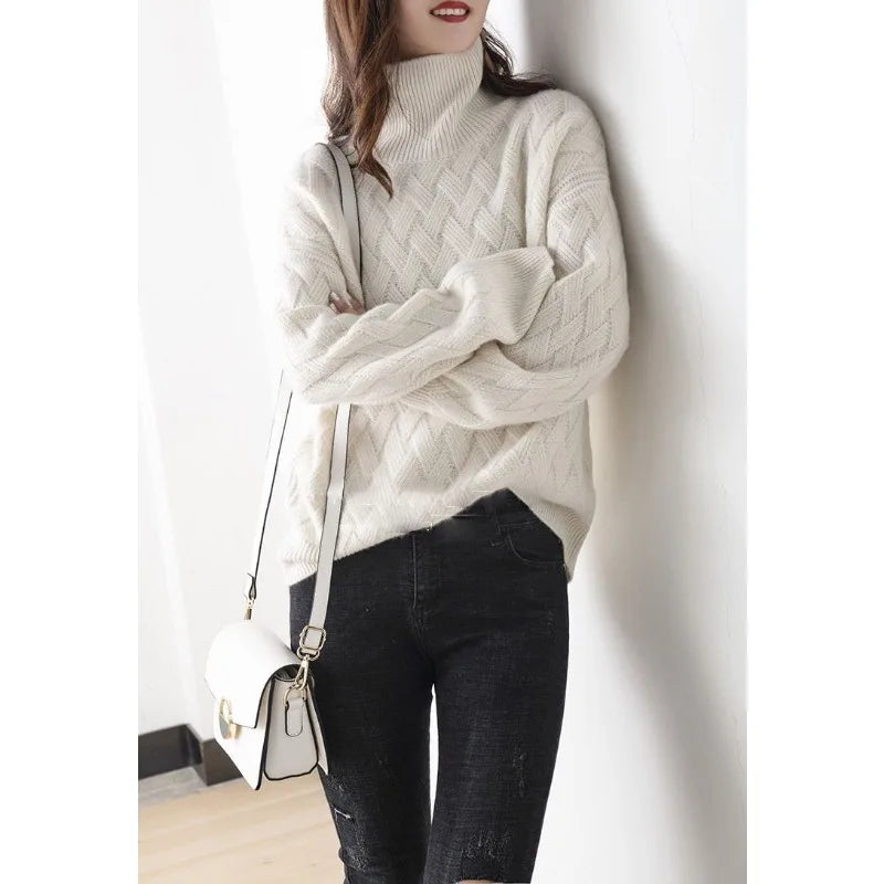 Warmer Strickpullover für Damen