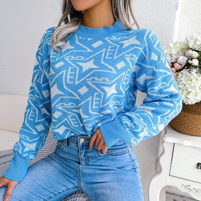 Warmer Strickpullover Für Gemütlichen Und Stilvollen Komfort Für Frauen