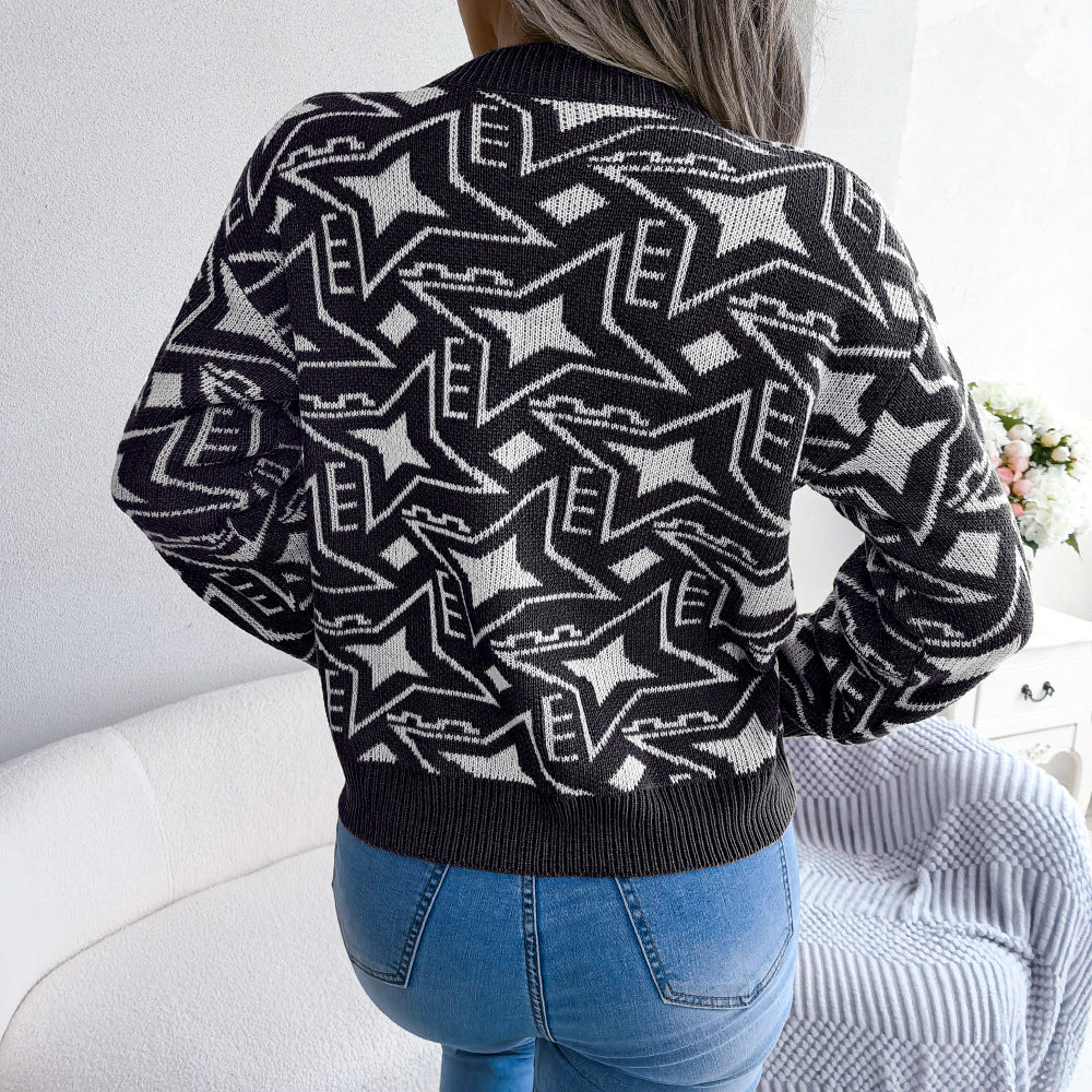 Warmer Strickpullover Für Gemütlichen Und Stilvollen Komfort Für Frauen