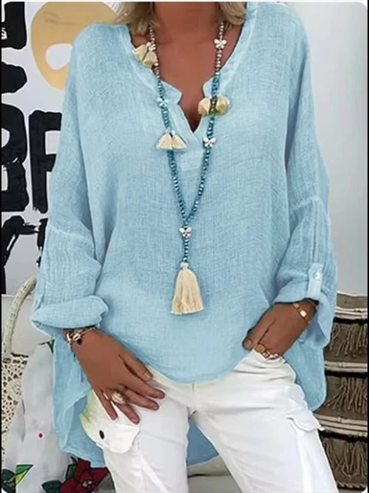 Zilvara | Luftige Oversized Bluse