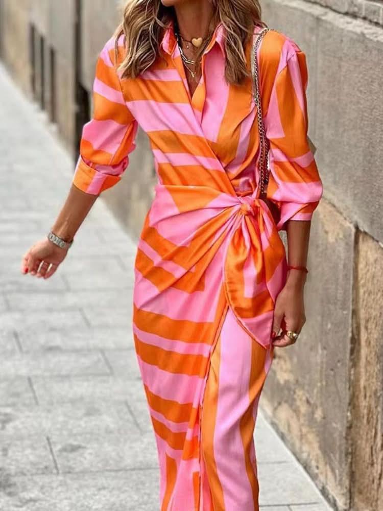 Amira Kleid | Auffälligem Druck für Eleganz und Stil