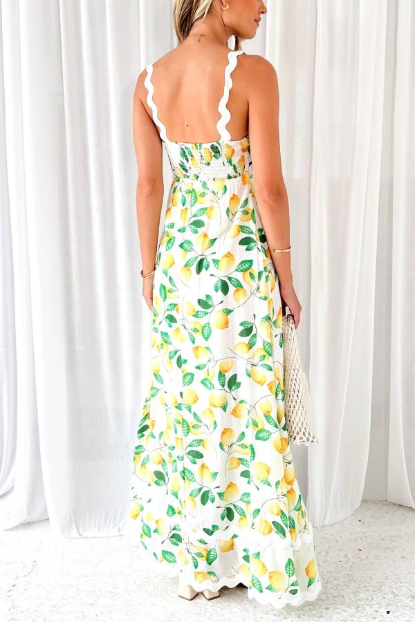 Ariana® | Zitronenwein-Maxikleid