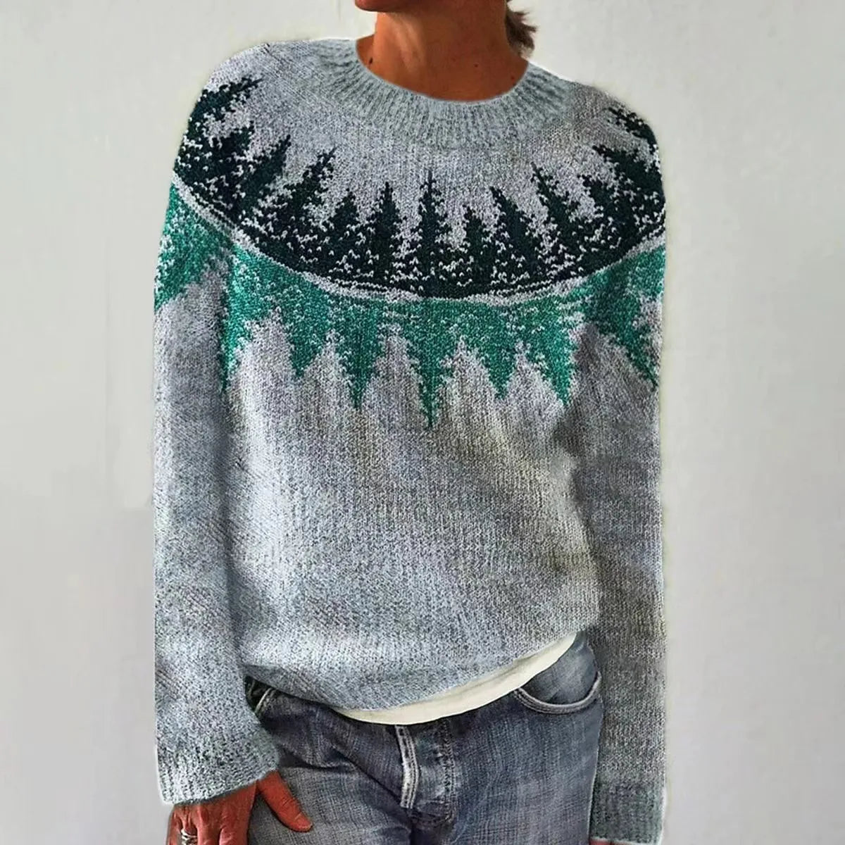 AMÉLIE - RETRO STRICKPULLOVER GEMÜTLICH