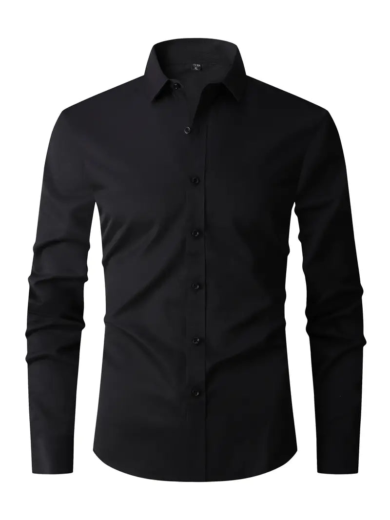 William | Halbformelles Langarmhemd für Herren | Elegant, vielseitig & bequem