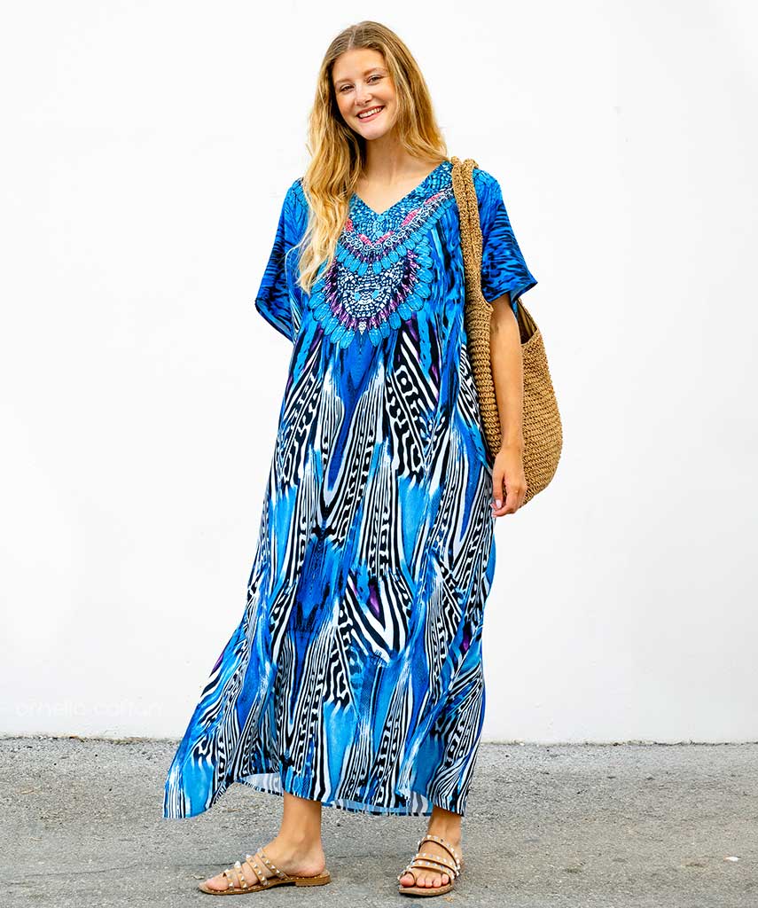 Zara – Eleganter Damen Kaftan – Luftig, stilvoll & perfekt für besondere Anlässe