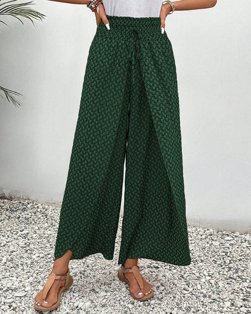 Winona® | Elegante Hose mit weitem Bein und geometrischem Print