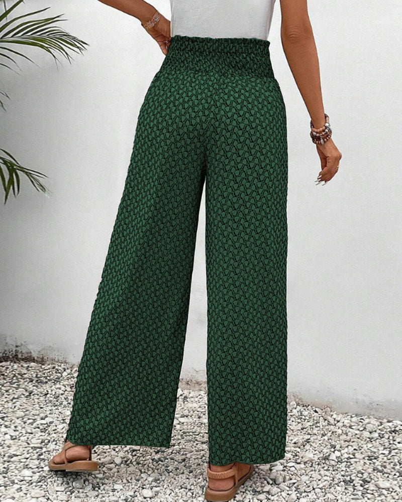 Winona® | Elegante Hose mit weitem Bein und geometrischem Print