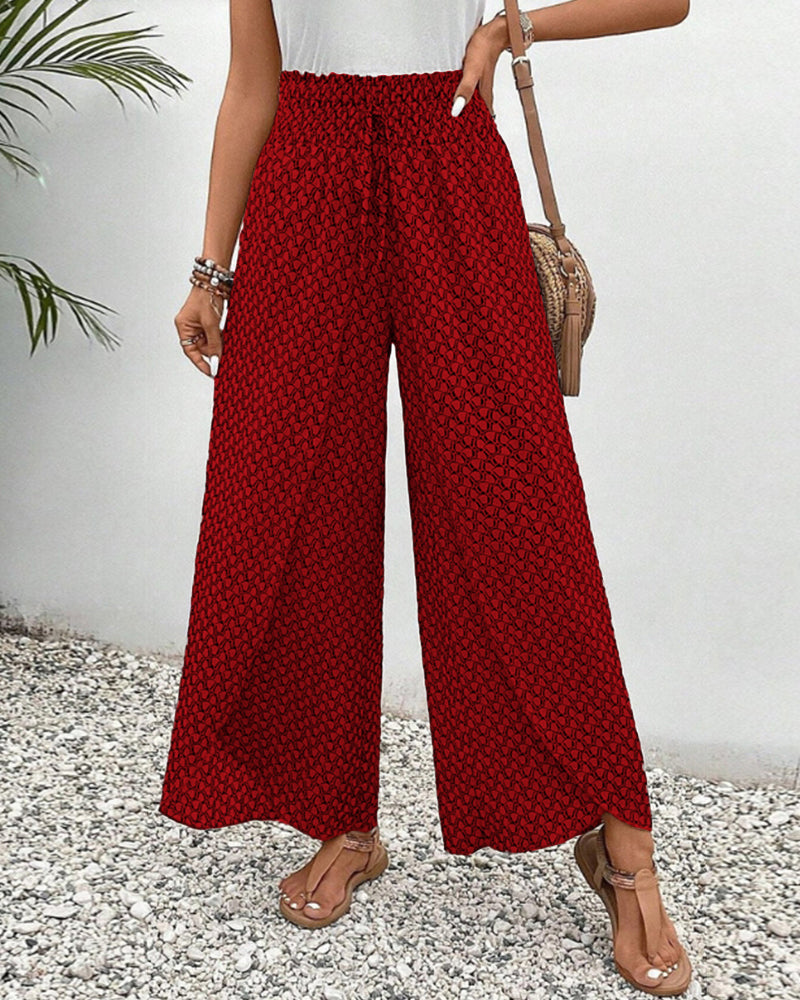 Winona® | Elegante Hose mit weitem Bein und geometrischem Print
