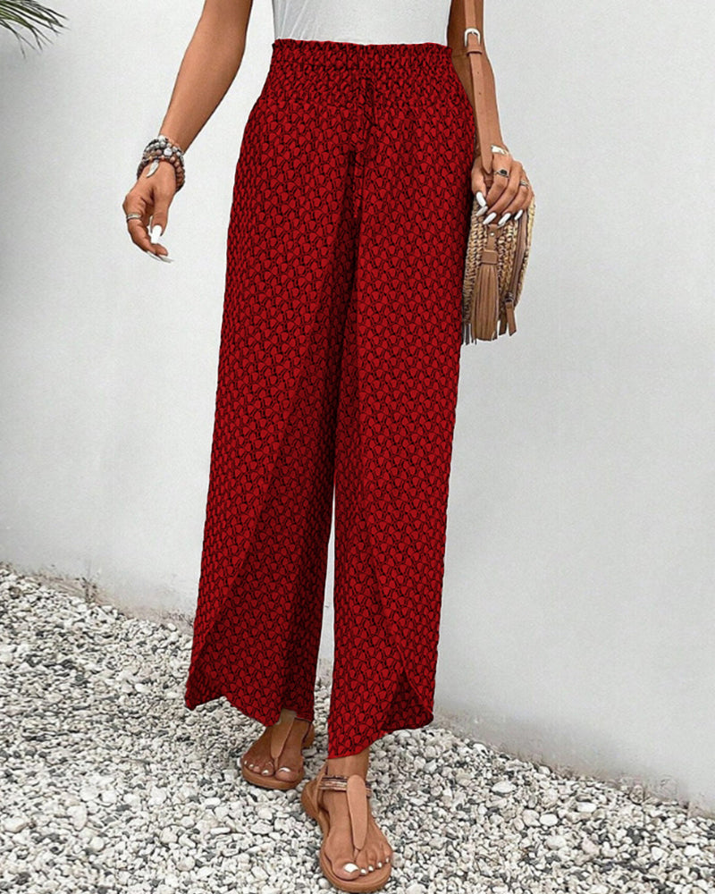 Winona® | Elegante Hose mit weitem Bein und geometrischem Print