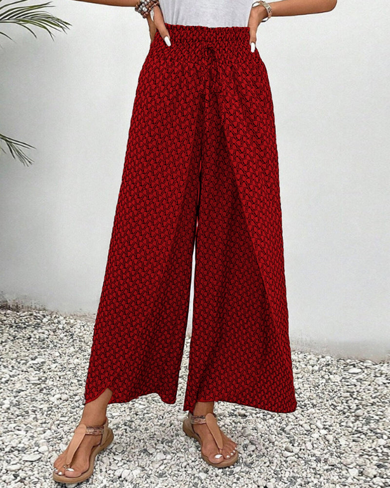 Winona® | Elegante Hose mit weitem Bein und geometrischem Print
