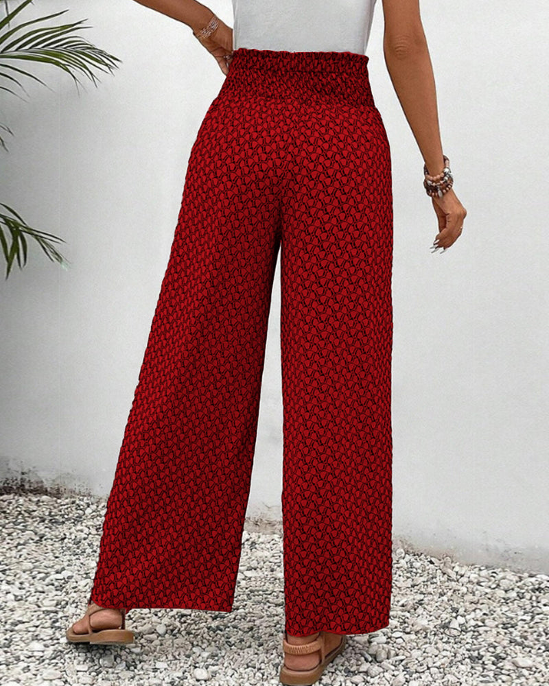 Winona® | Elegante Hose mit weitem Bein und geometrischem Print