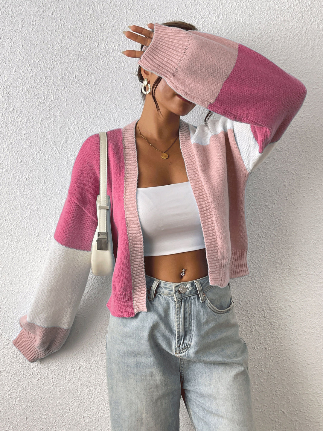 Alina | Farbblock-Cardigan
