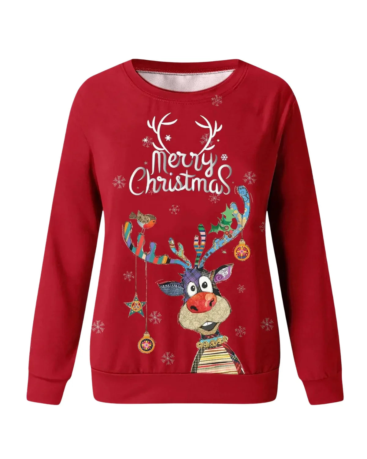 Weihnachtlicher Winterpullover für Damen