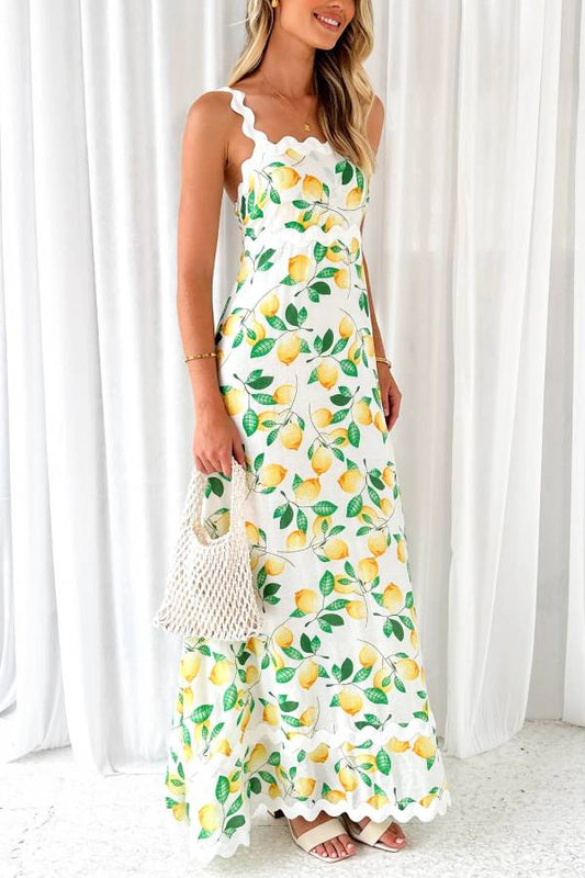 Ariana® | Zitronenwein-Maxikleid
