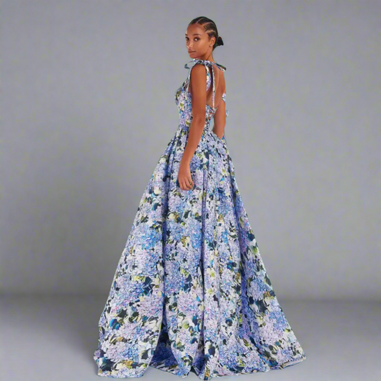 Zara | Elegantes Blumenmaxi-Kleid für den Sommer