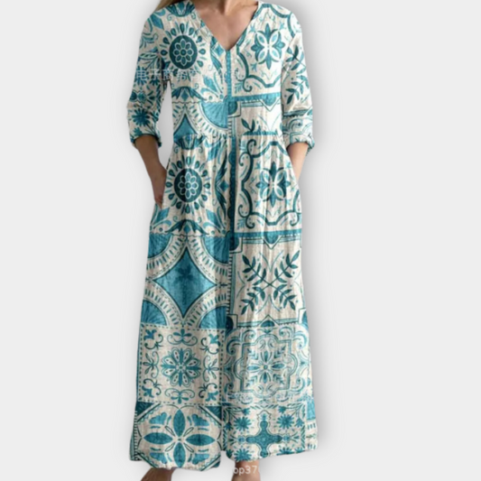 Xaviera | Boho Maxikleid aus weichem Premiumstoff