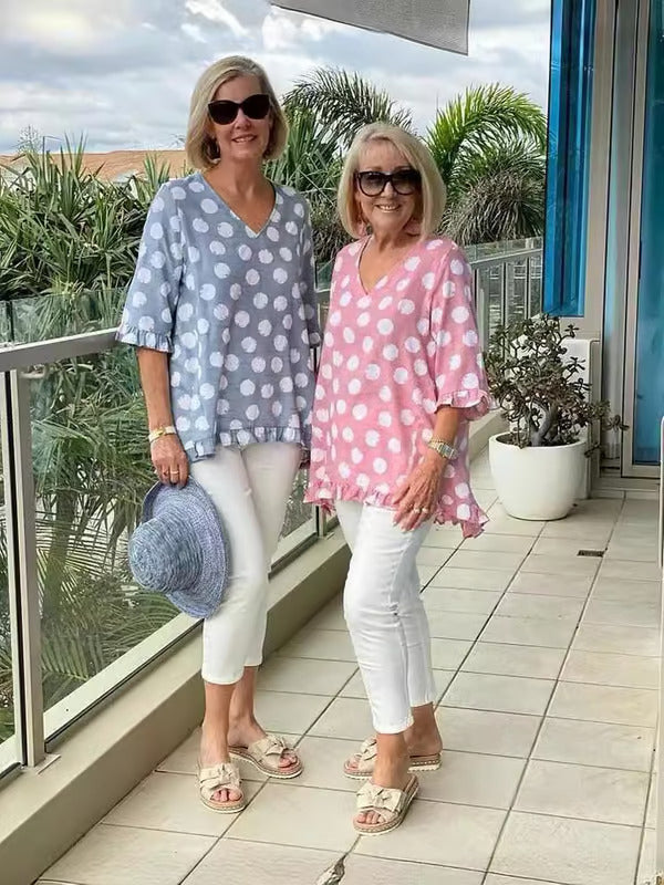Annamaria® | Stylische Bluse mit V-Ausschnitt