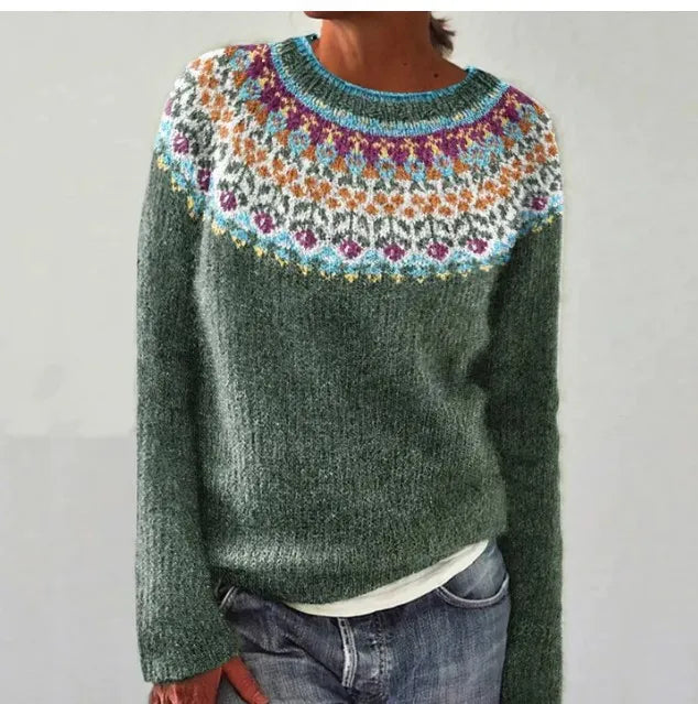 AMÉLIE - RETRO STRICKPULLOVER GEMÜTLICH
