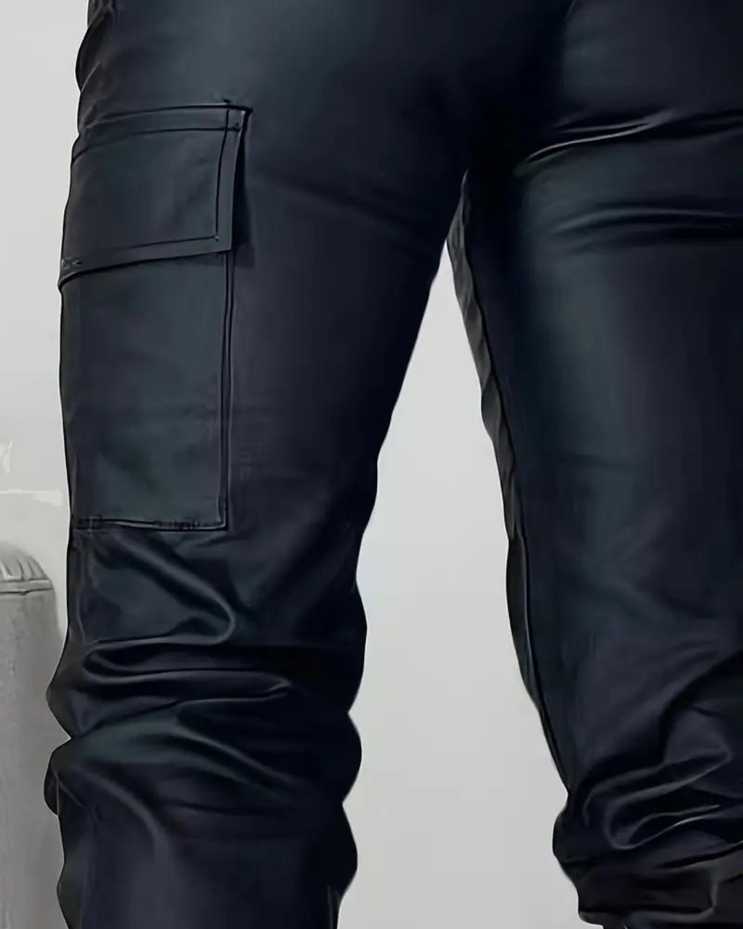 Yolanda® | Leder-Cargohose