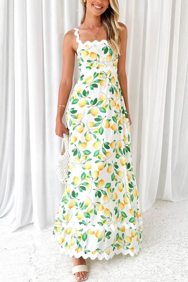 Ariana® | Zitronenwein-Maxikleid