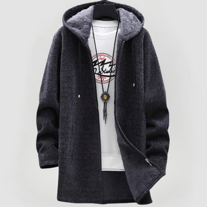 Zilvara | Elegante Unisex-Jacke mit Kapuze