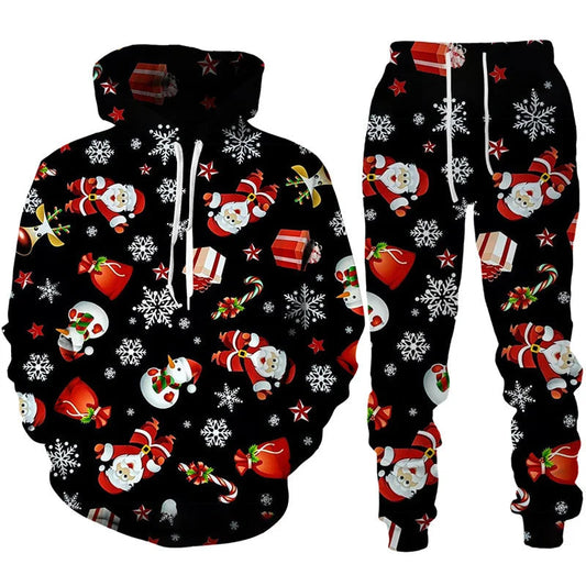 Zweiteiliges Weihnachts-Winter-Set für Herren
