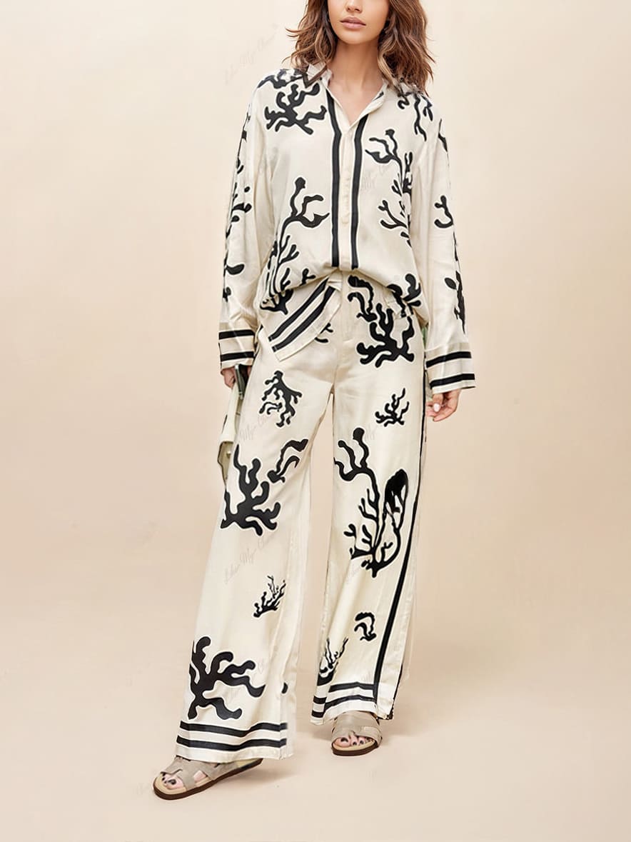 Anja - Modernes Gestreiftes Outfit-Set für Frauen