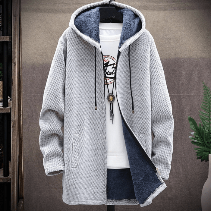 Zilvara | Elegante Unisex-Jacke mit Kapuze