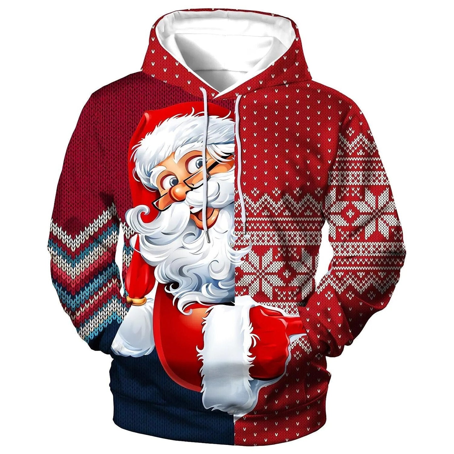 Weihnachtspullover mit Kapuze für Männer