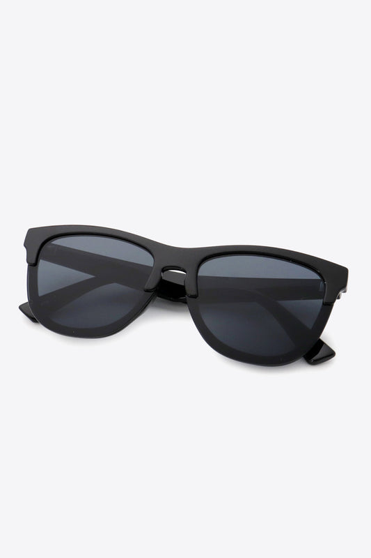 Wayfarer-Sonnenbrille im Browline-Stil mit UV400-Schutz
