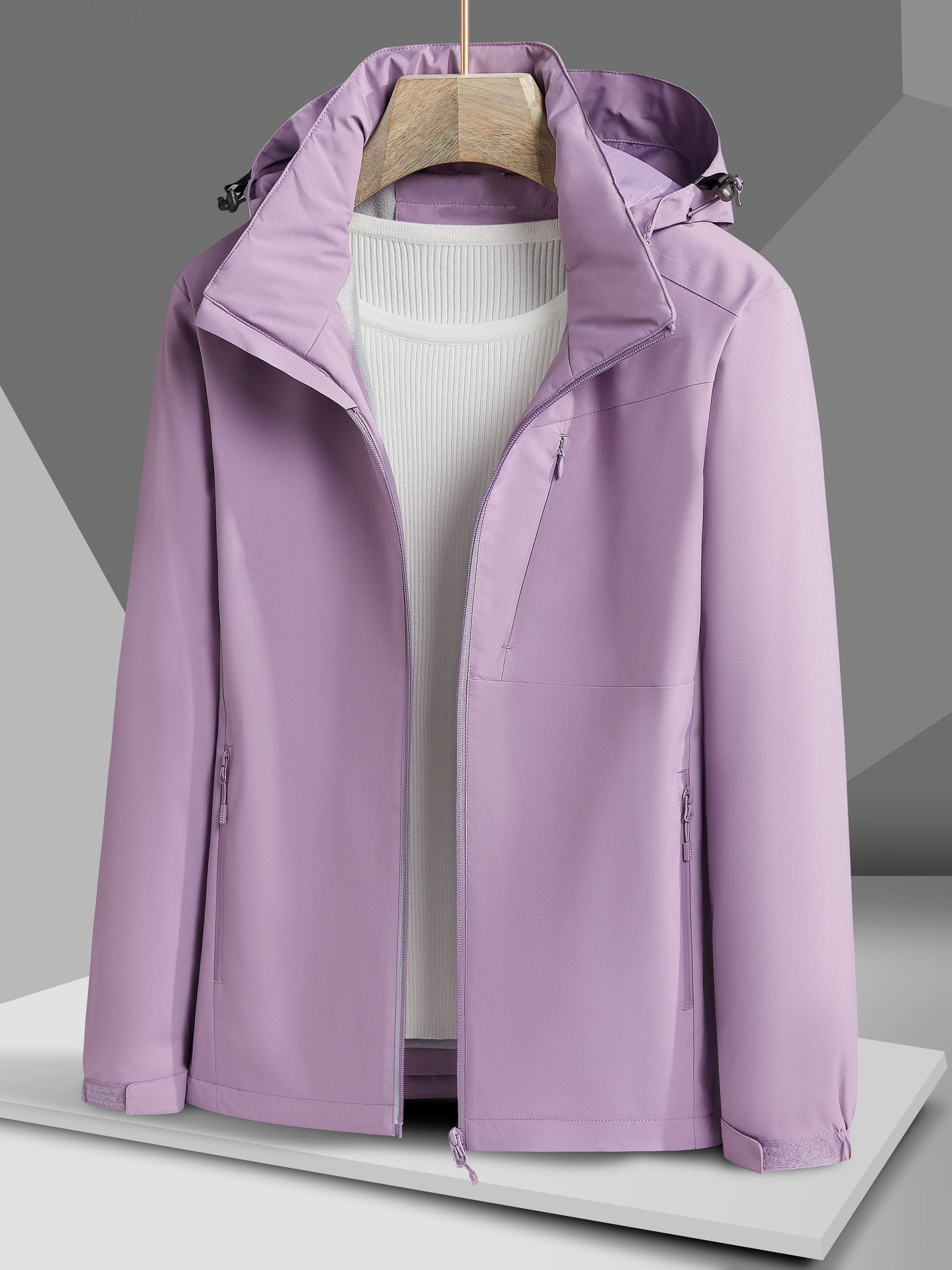 Wasserdichte Hooded Winterjacke mit Polar Fleece für Damen | Ideal für den Winter