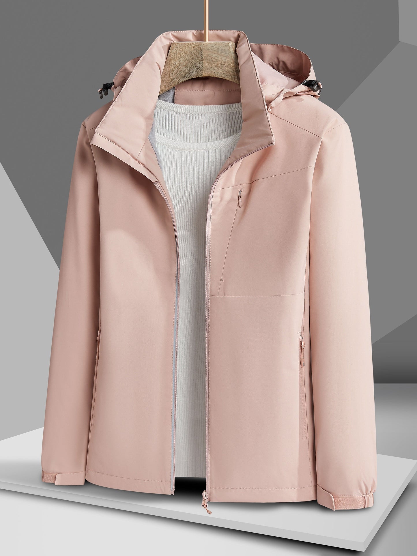 Wasserdichte Hooded Winterjacke mit Polar Fleece für Damen | Ideal für den Winter