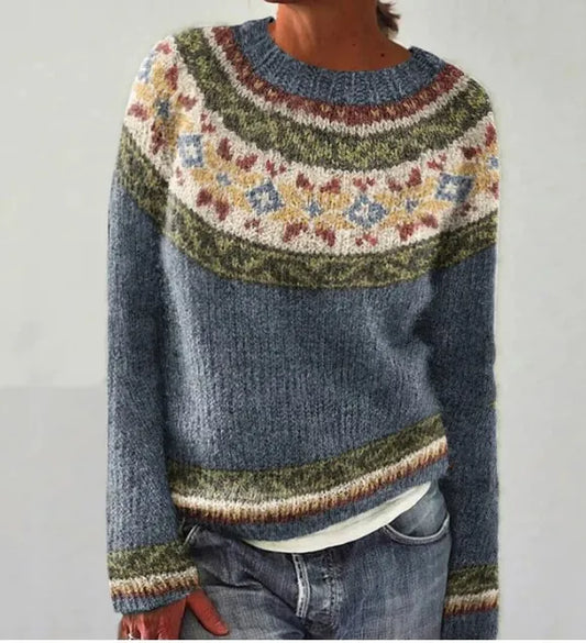 AMÉLIE - RETRO STRICKPULLOVER GEMÜTLICH
