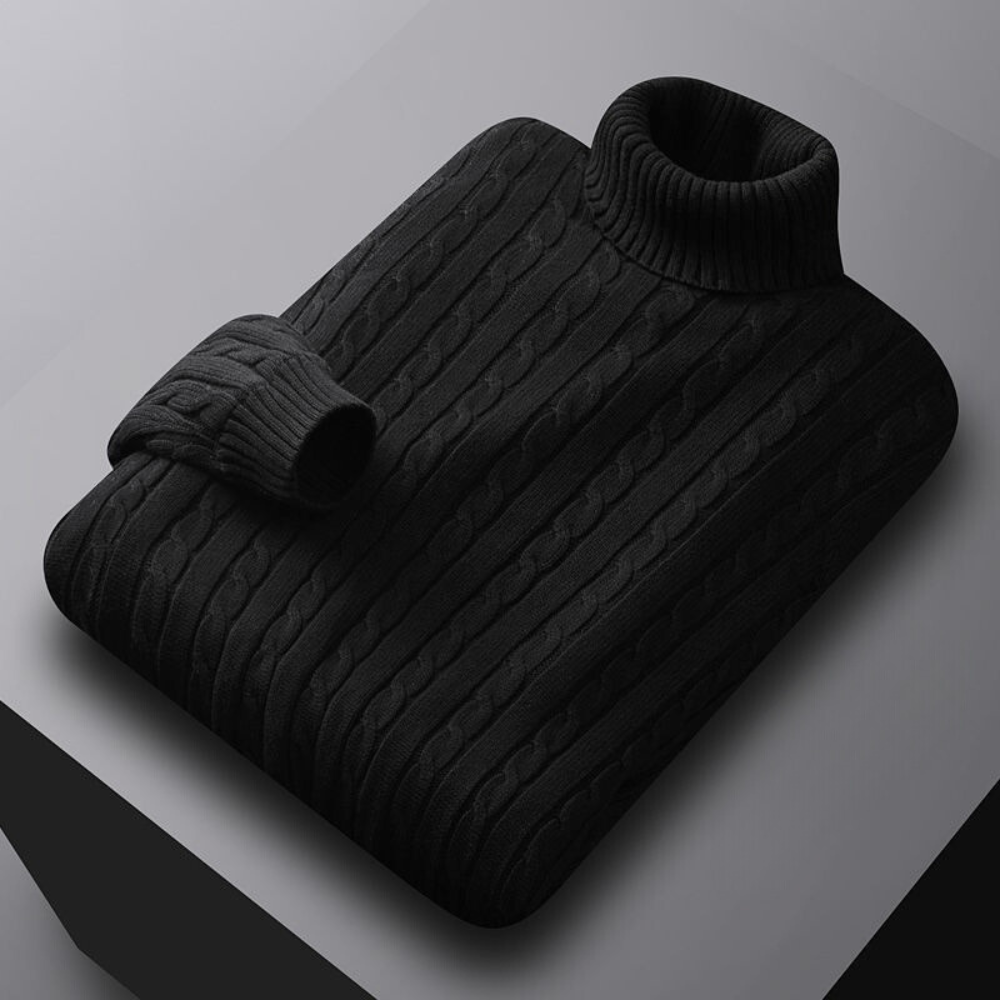 Warmer Rollkragenpullover für Männer