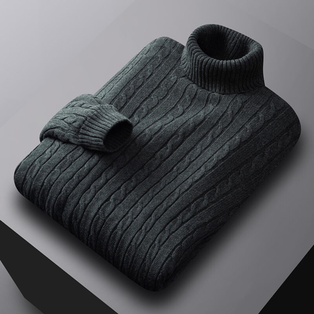 Warmer Rollkragenpullover für Männer