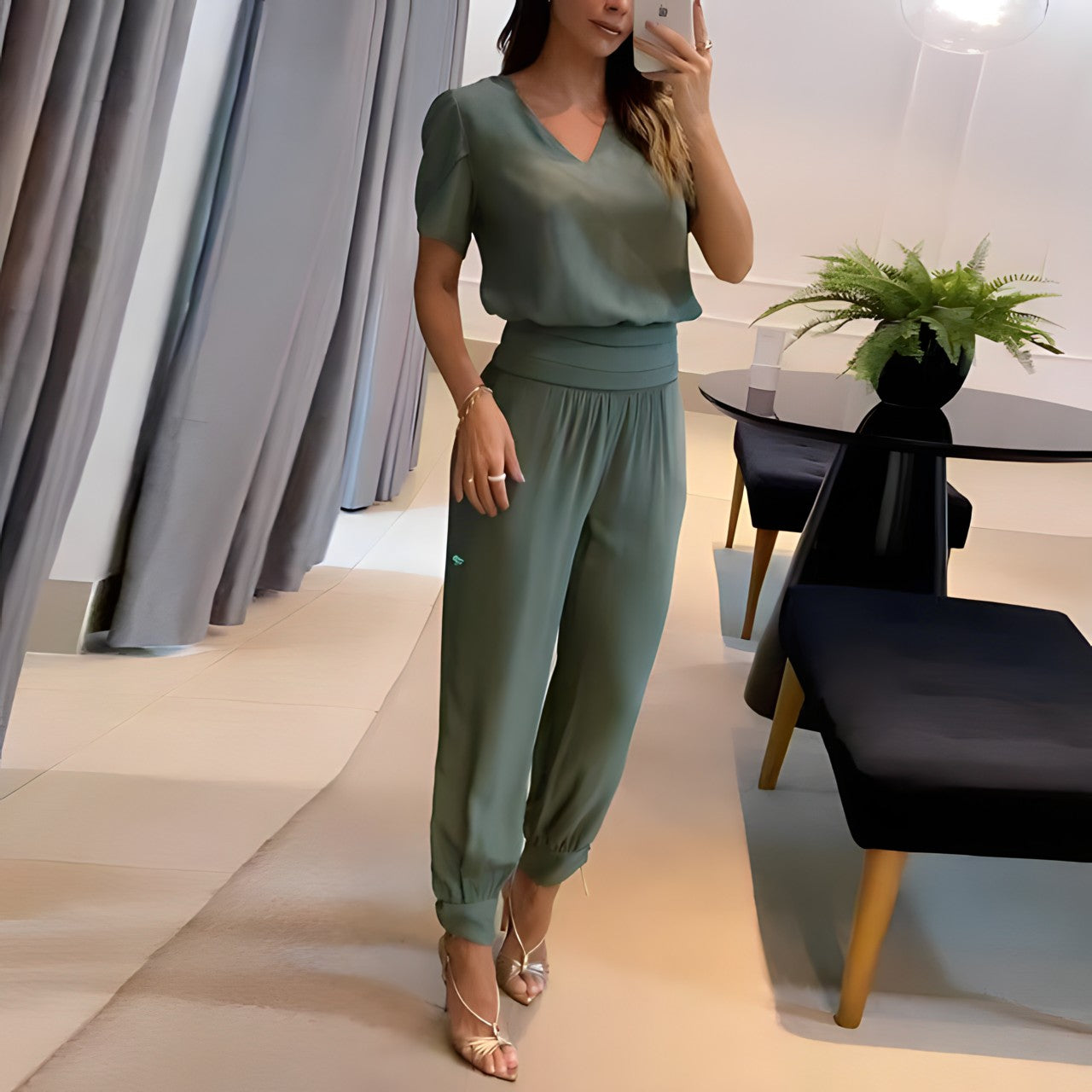 Zulema® | Modisches Set aus Bluse und Hose