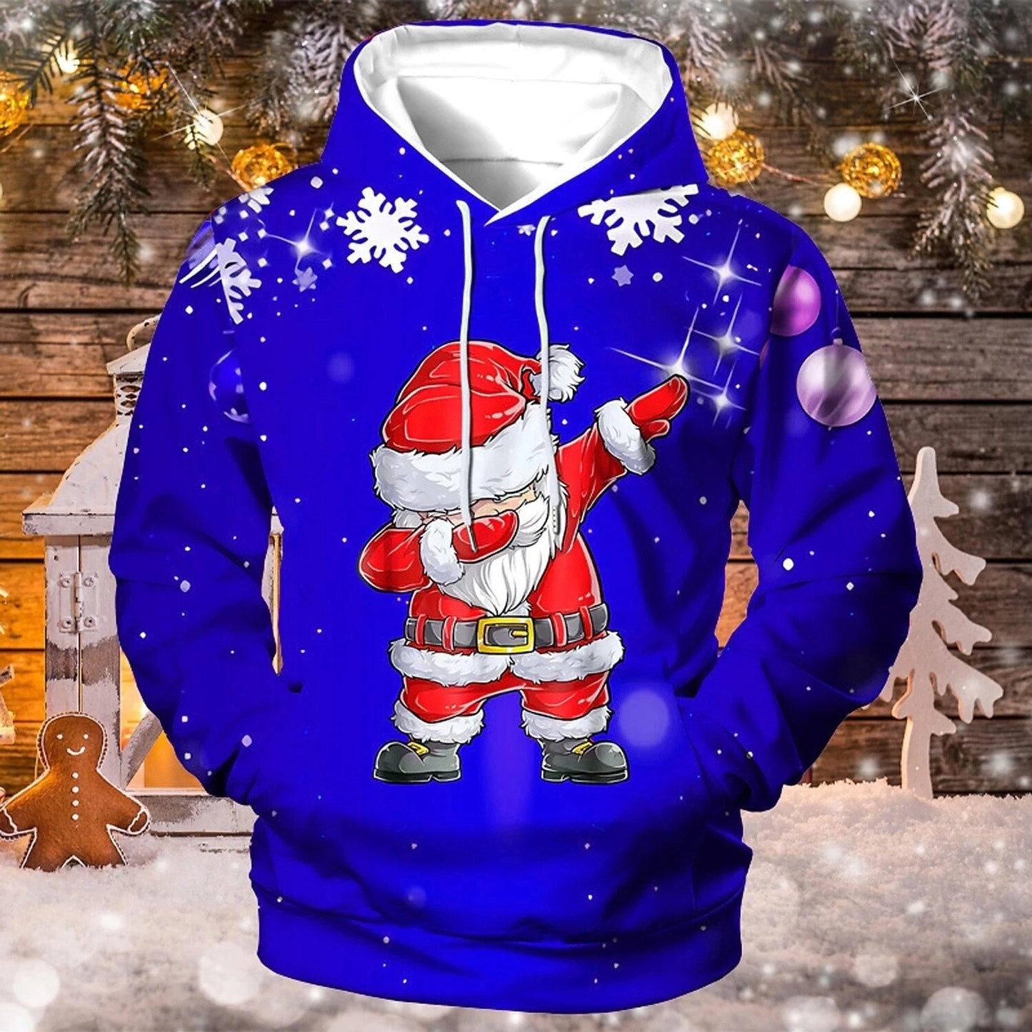 Weihnachtspullover mit Kapuze für Männer
