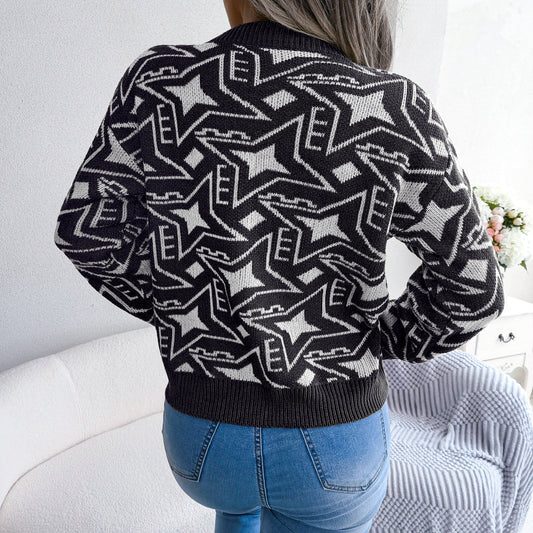 Warmer Strickpullover Für Gemütlichen Und Stilvollen Komfort Für Frauen