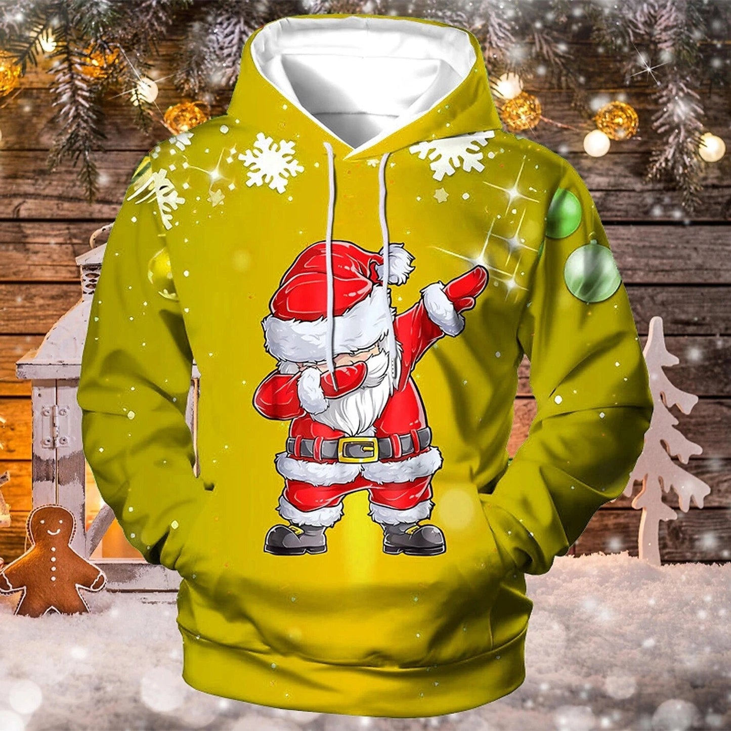 Weihnachtspullover mit Kapuze für Männer