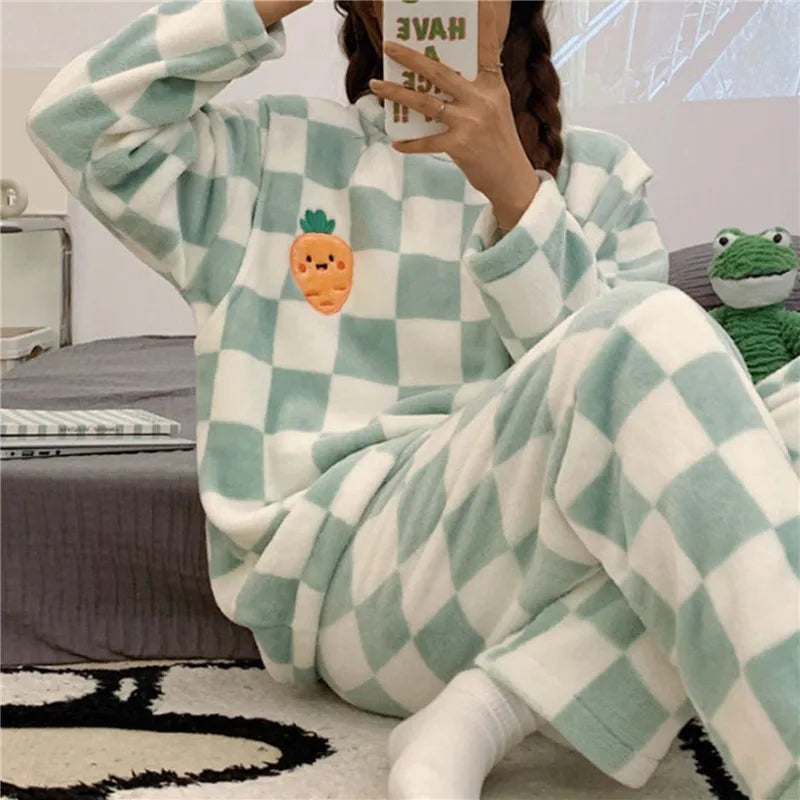 Weicher und bequemer Pyjama mit lustigen Prints Für Frauen