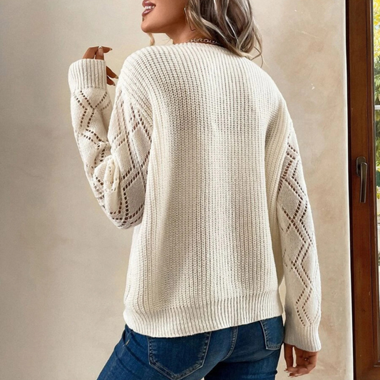 Warmer Strickpullover für Frauen