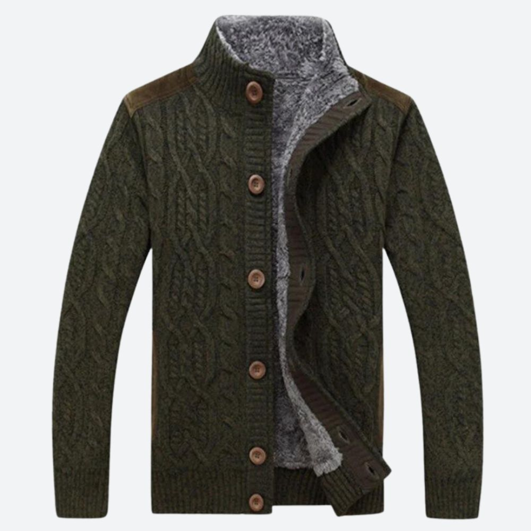 Alwin | Herren Rollkragen Strickjacken | Warm