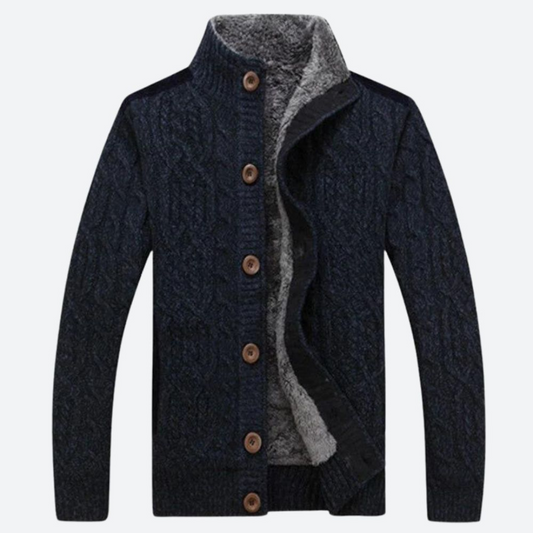 Alwin | Herren Rollkragen Strickjacken | Warm