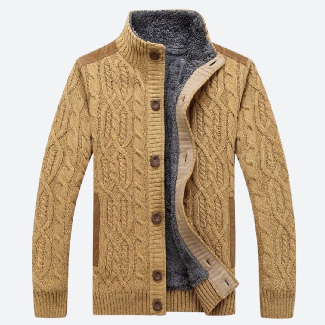 Alwin | Herren Rollkragen Strickjacken | Warm
